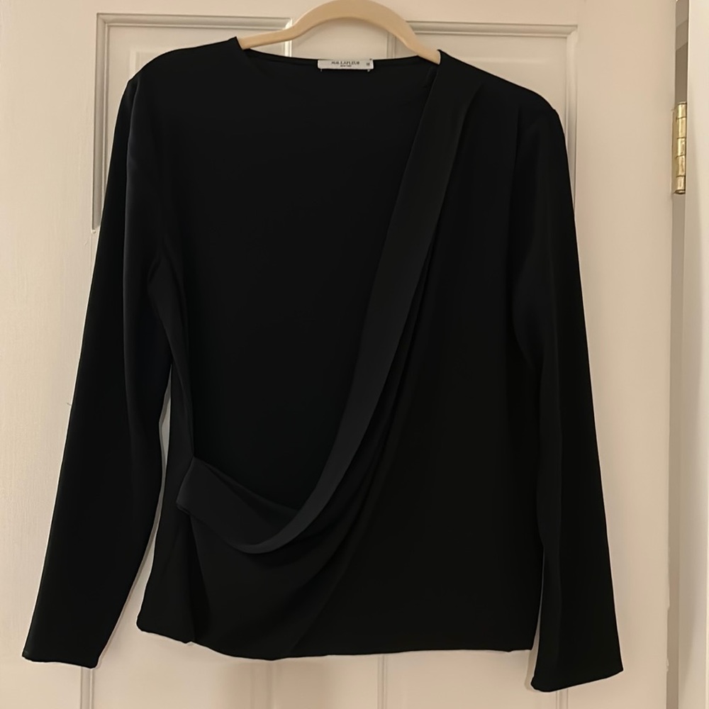 MM Lafleur The Mathilde Top Long Sleeves Black Top